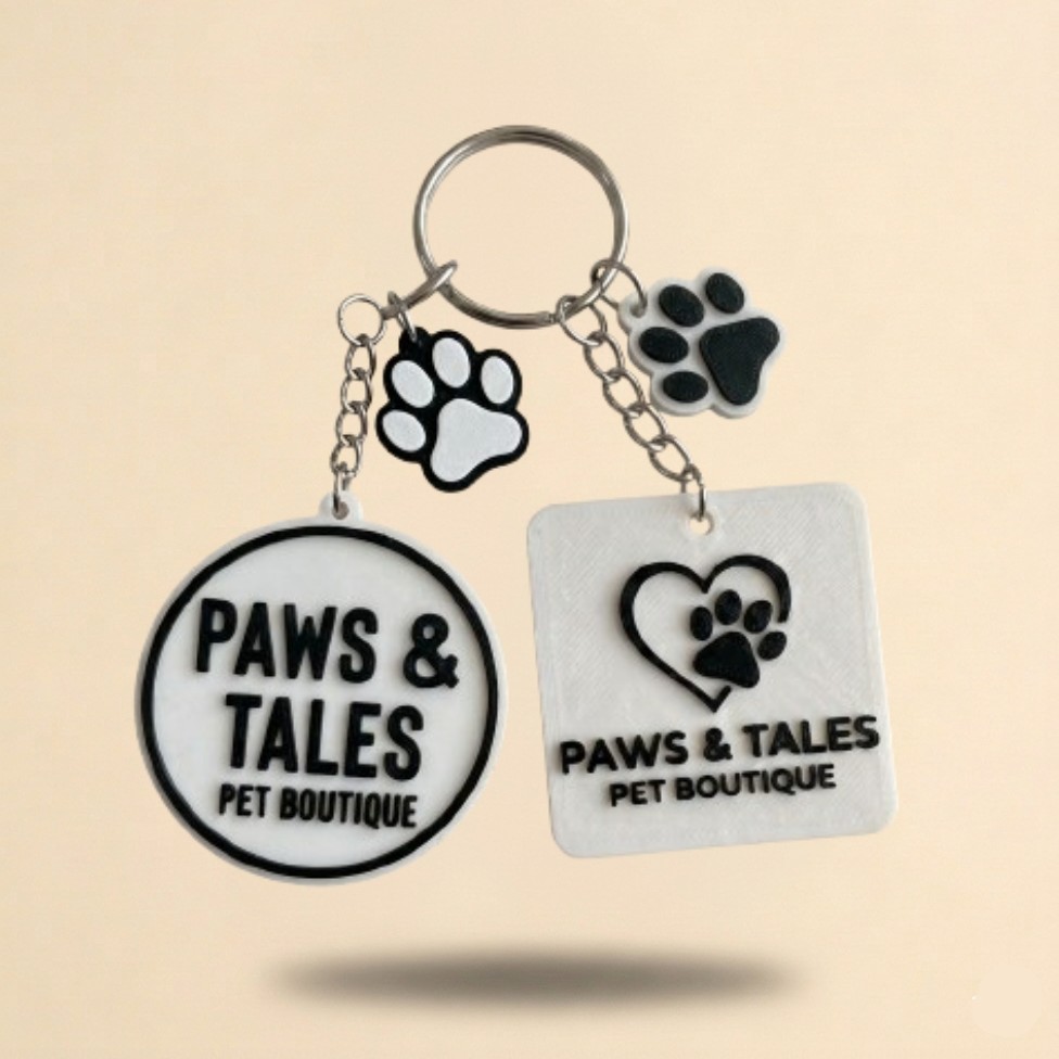 Paws and Tales Keychain
